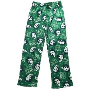 Buddy The Elf OMG Santa I Know Him Christmas Green Sleep Pant Size Medium Unisex